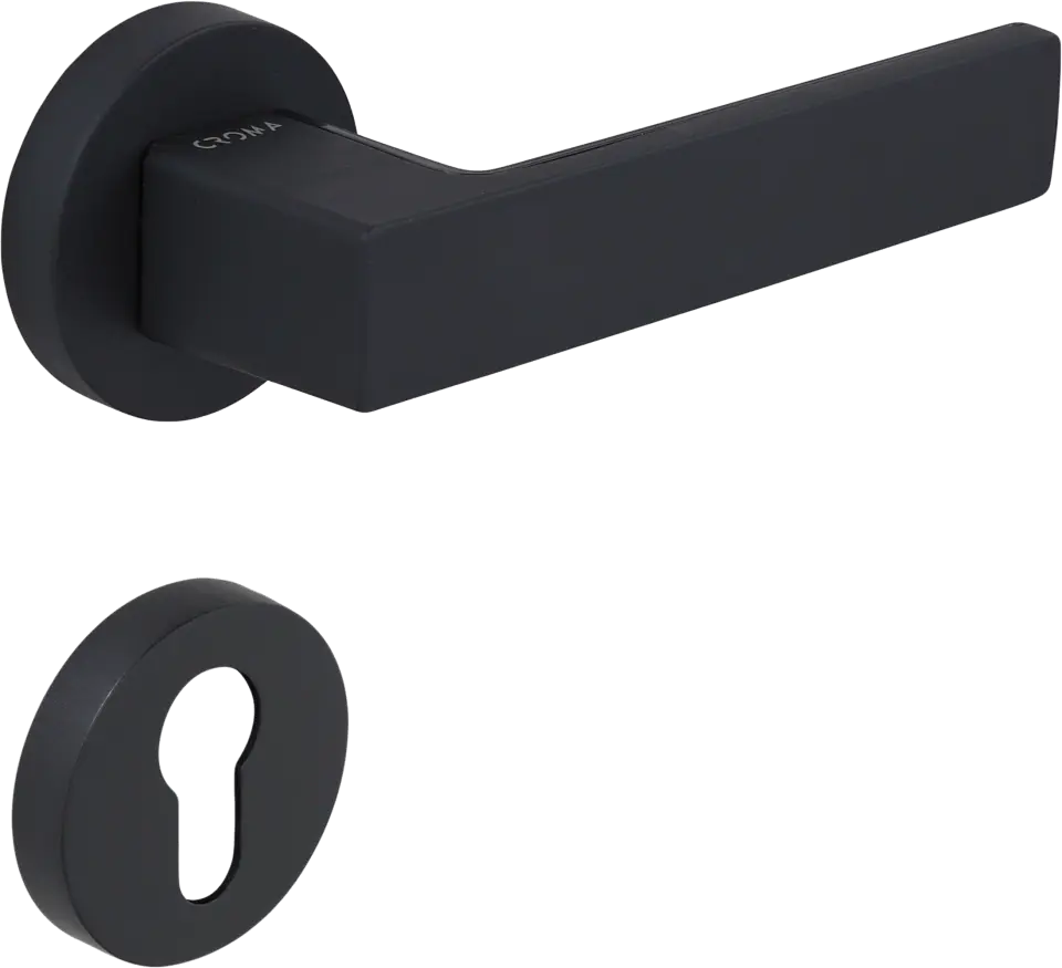 Çebi 1103-9188 Zera Croma Kapı Kolu PC24 (Mat Siyah) - Yale