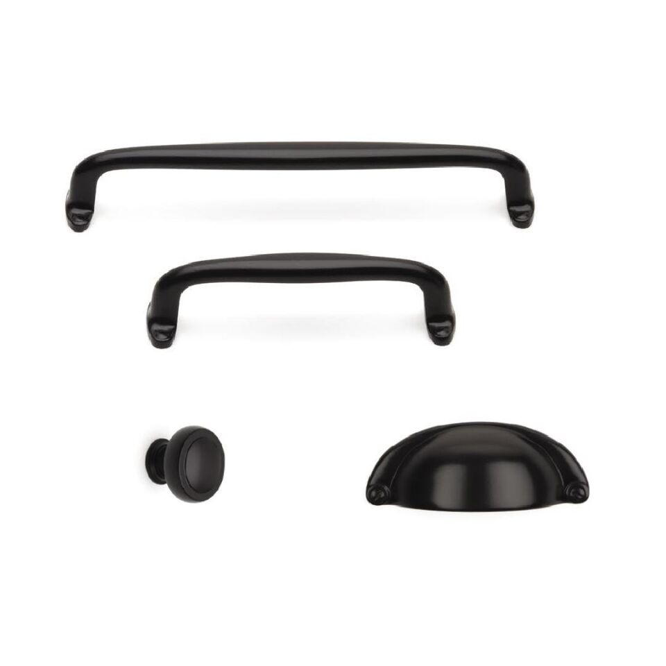 System 4595 Siyah Renk Klasik Kulp 160 mm (SY4595 0160 AL6)