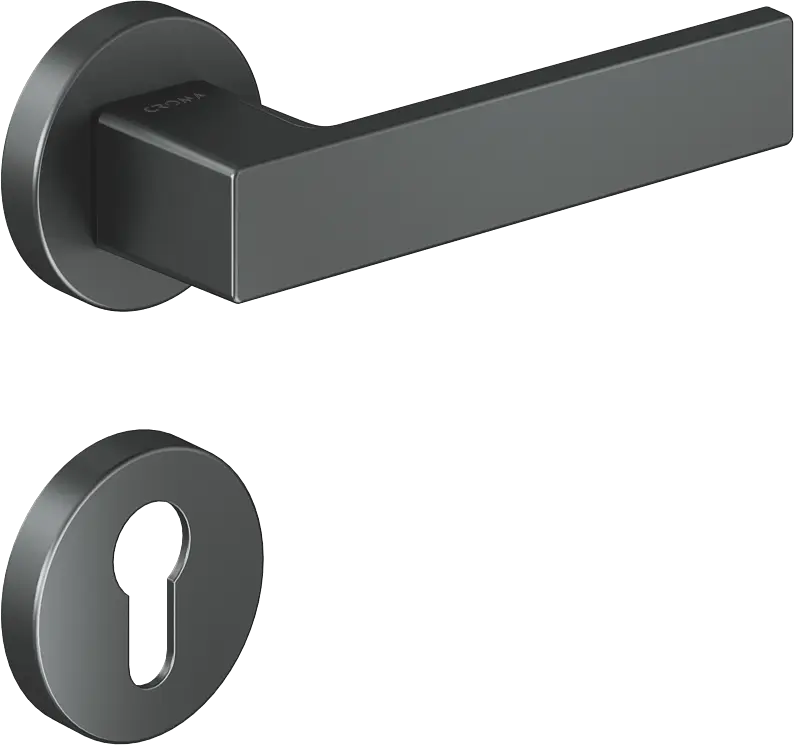 Çebi 1103-9188 Zera Croma Kapı Kolu PC27 (Antrasit Saten) - Yale