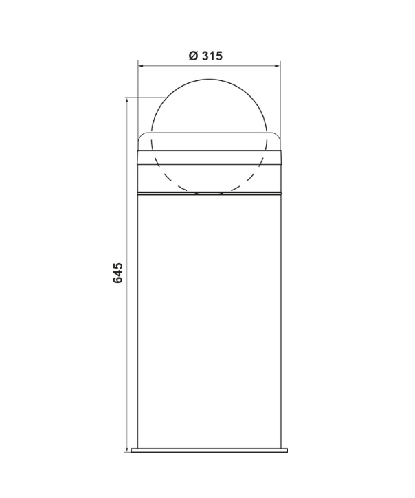 Döner Kapaklı Çöp Kutusu, ABFALL