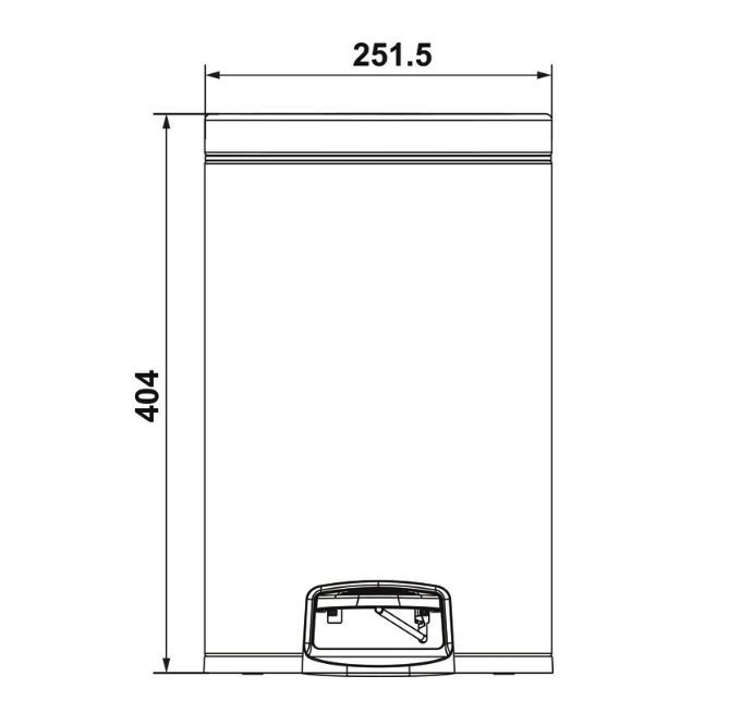 Banyo Çöp Kutusu, SOFTEX, 12 lt