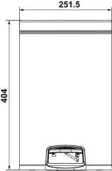 Banyo Çöp Kutusu, SOFTEX, 12 lt