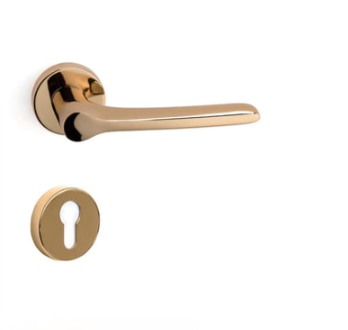 System METIS Rozetli Kapı Kolu Gold Renk (HA174RO12 GL) Yale