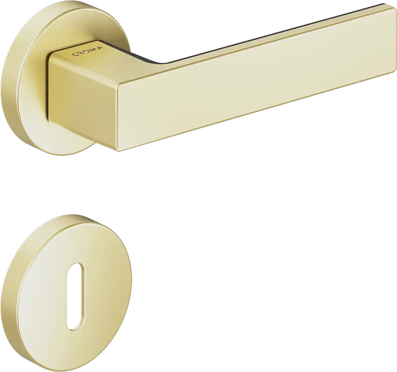 Çebi 1103-9188 Zera Croma Kapı Kolu PC35 (Mat Pirinç) - Oda
