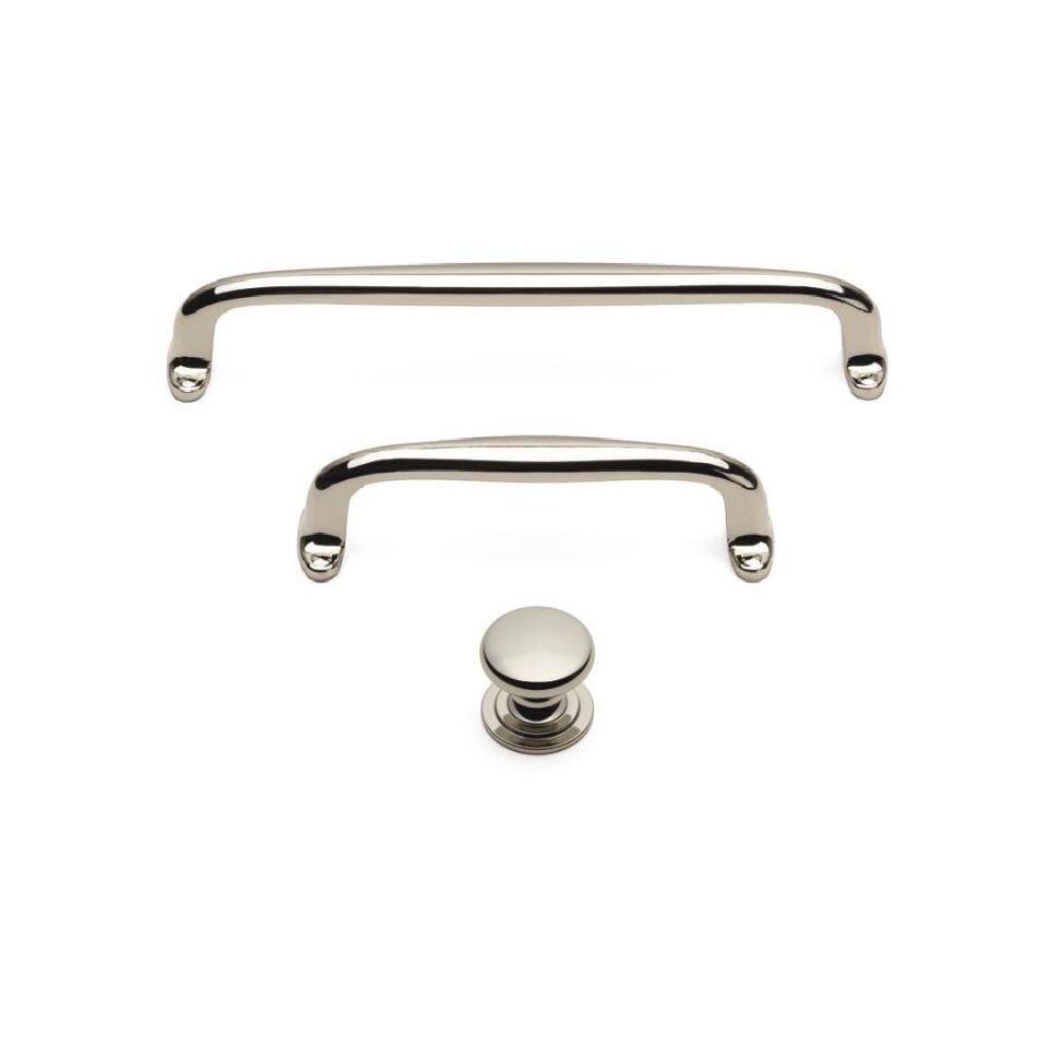 System 4595 Parlak Nikel Renk Klasik Kulp