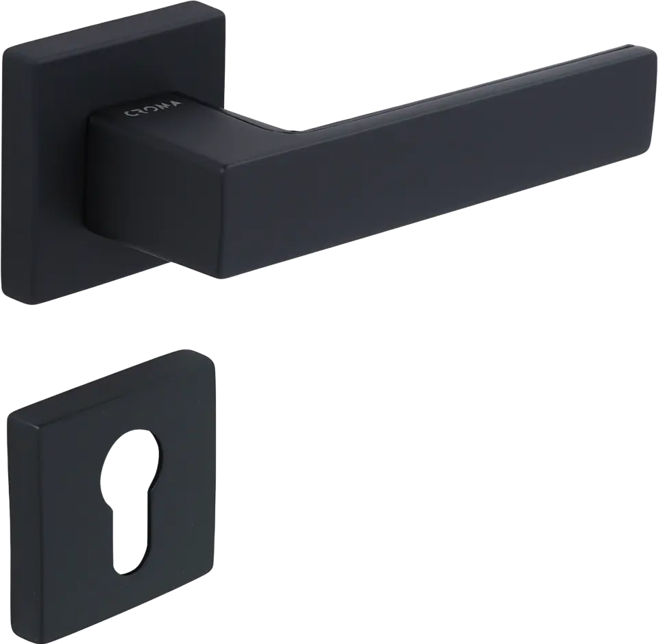 Çebi 1103-9186 Zera-S Croma Kapı Kolu PC27 (Antrasit Saten) - WC