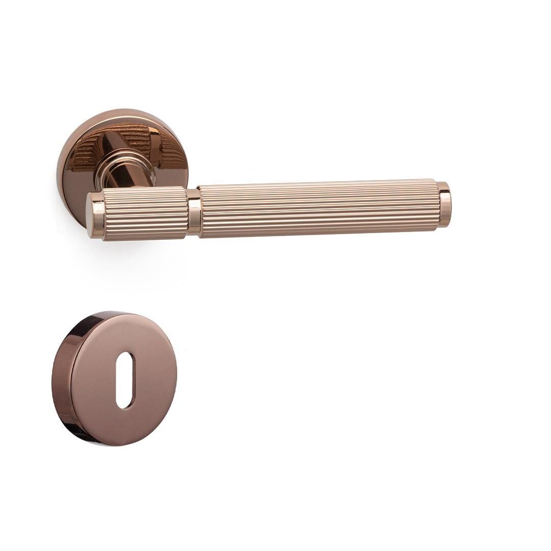 PIXAR-L ROZETLİ KAPI KOLU TAKIMI ROSE RENK