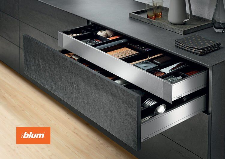 Blum Legrabox Pure M İç Çekmece 70 Kg Blumotion Orion Gri