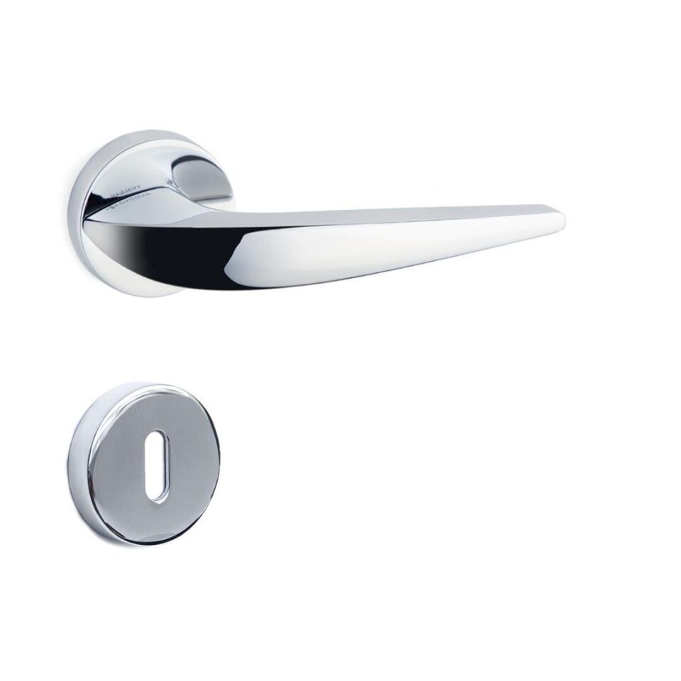 System ROCKET Rozetli Kapı Kolu Krom Renk (HA168RO12 CR)