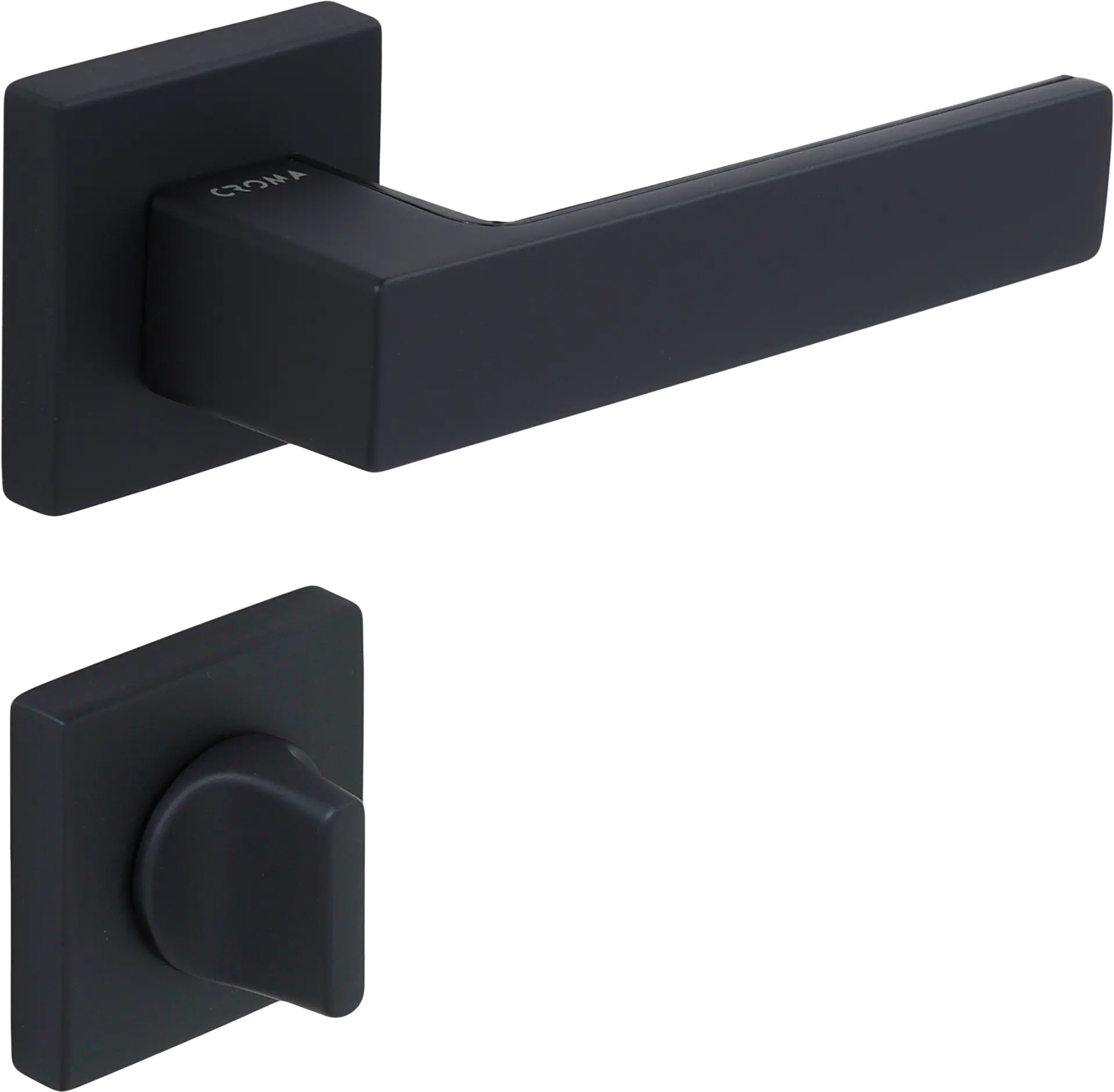 Çebi 1103-9186 Zera-S Croma Kapı Kolu PC24 (Mat Siyah) - WC