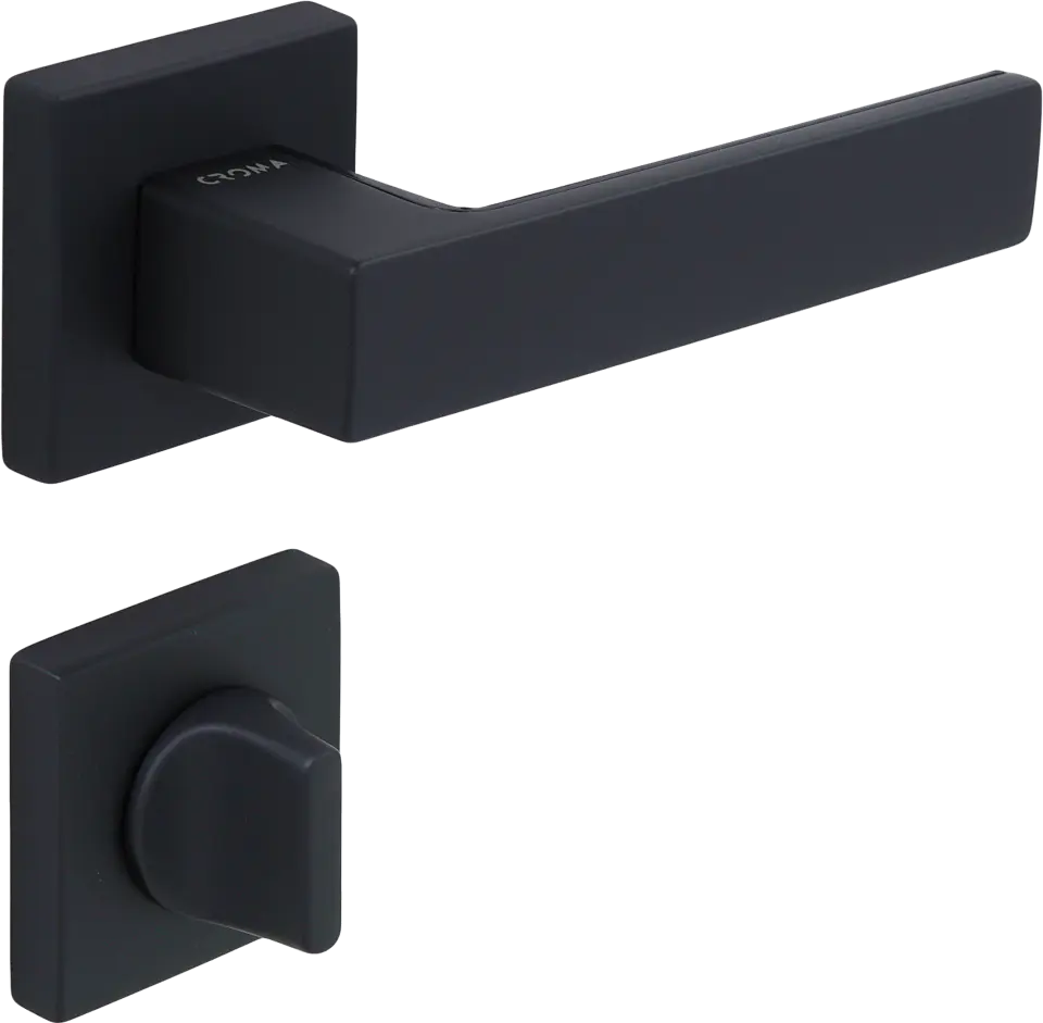 Çebi 1103-9186 Zera-S Croma Kapı Kolu PC24 (Mat Siyah) - WC