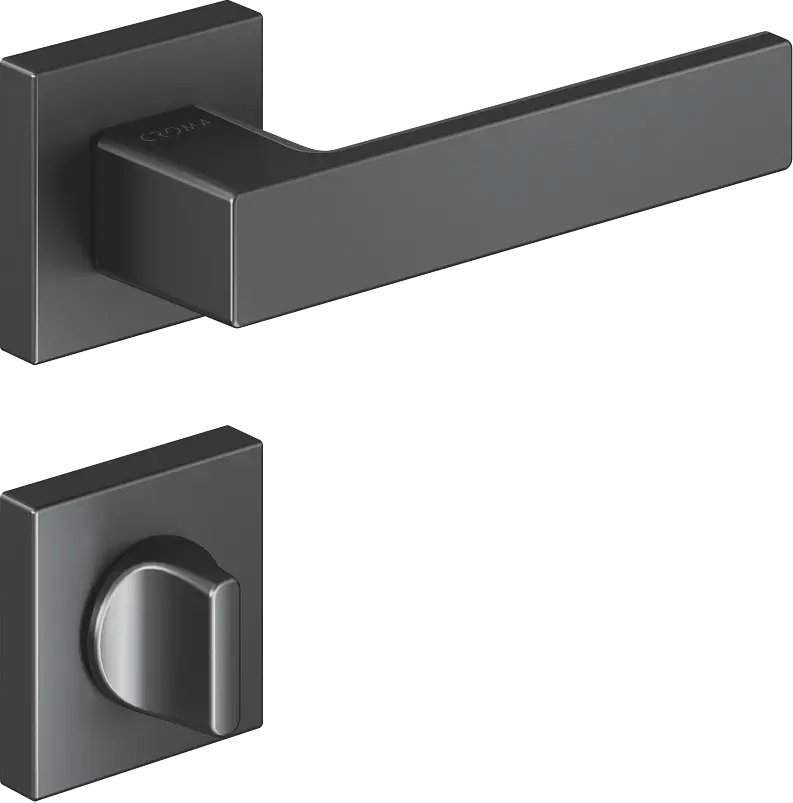 Çebi 1103-9186 Zera-S Croma Kapı Kolu PC27 (Antrasit Saten) - WC