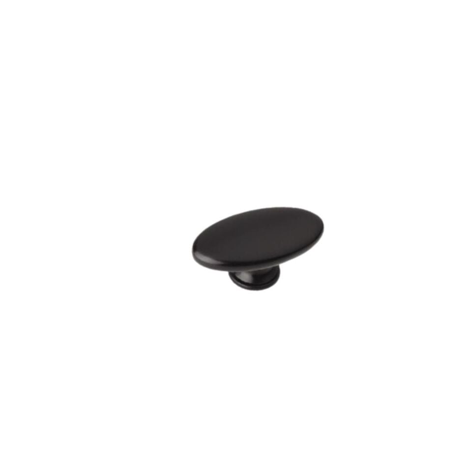 System 8 mm Siyah Renk Tek Delikli Düğme Kulp (SY4322 0008 AL6)