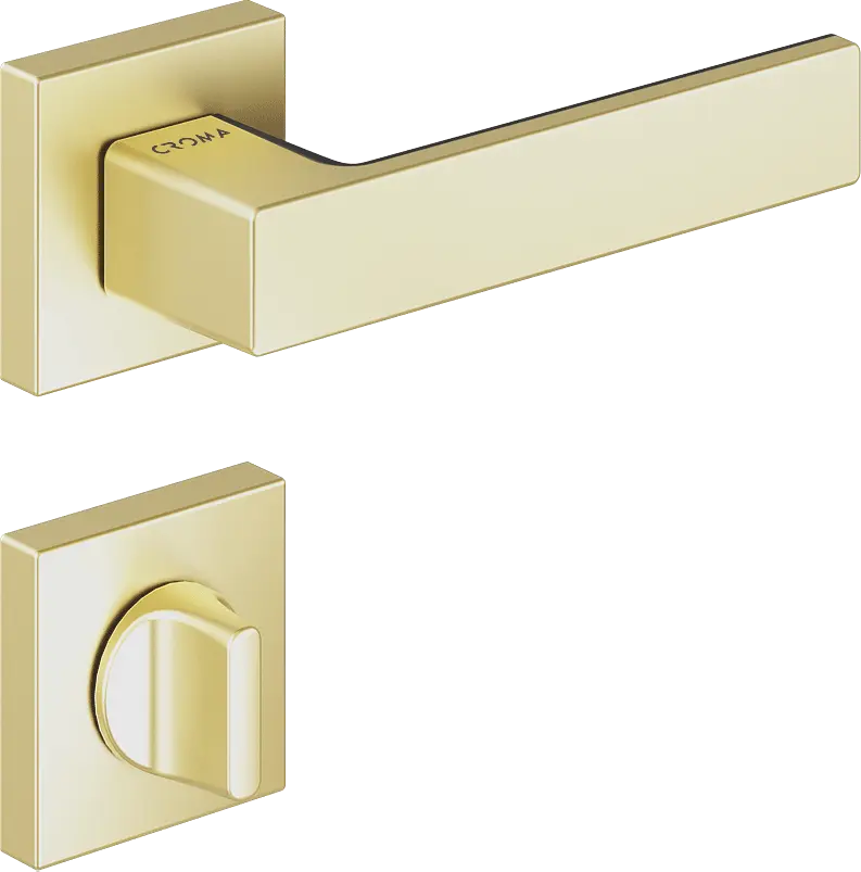 Çebi 1103-9186 Zera-S Croma Kapı Kolu PC35 (Mat Pirinç) - WC