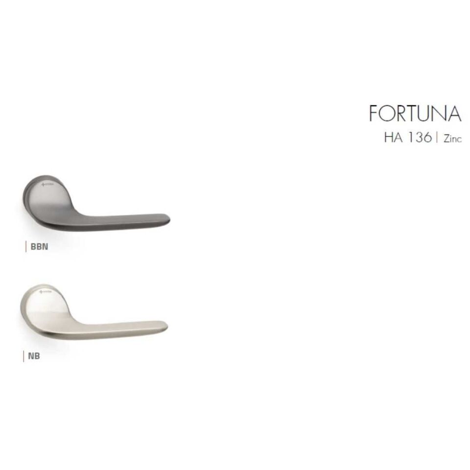 System FORTUNA Rozetli Kapı Kolu Füme Renk (HA136RO12 BBN)