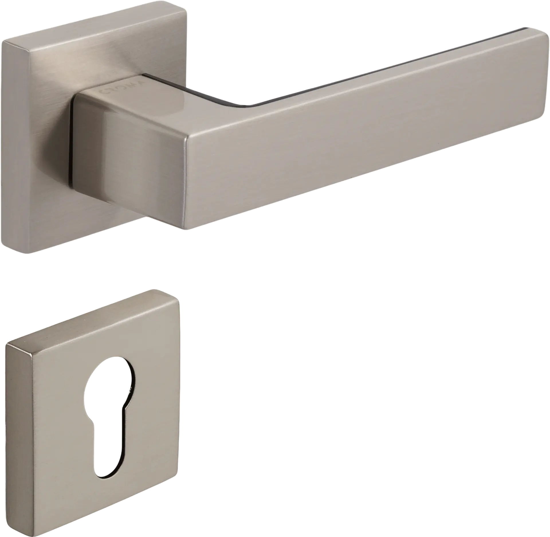 Çebi 1103-9186 Zera-S Croma Kapı Kolu MP08 ( Parlak Fırçalanmış Inox) - Yale