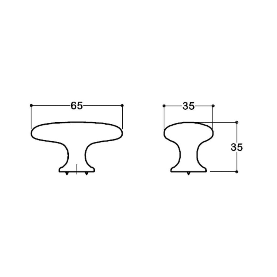 System 8 mm Saten Renk Tek Delikli Düğme Kulp (SY4322 0008 NB)
