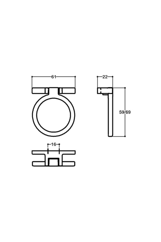 System 50 mm Gold Renk Sarkaç Kulp (SY4627 0050 GL-GL)