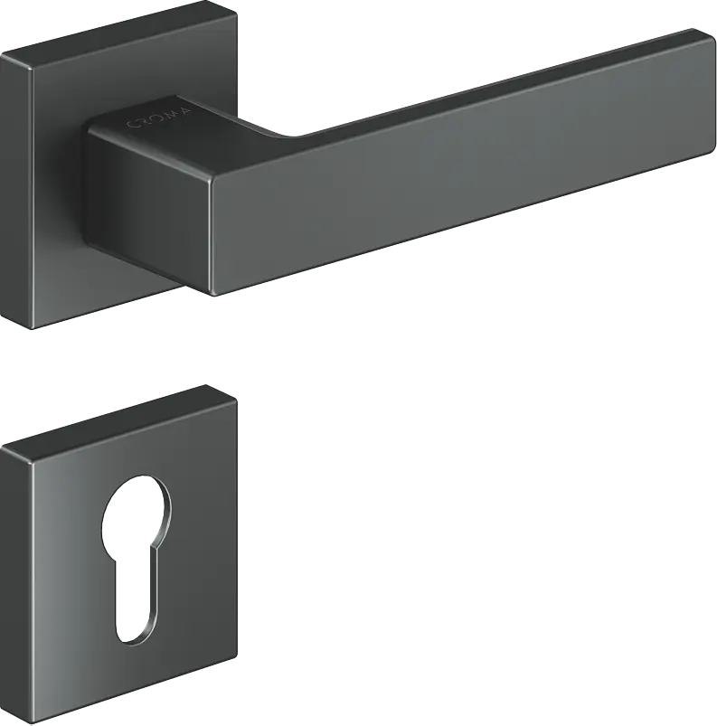 Çebi 1103-9186 Zera-S Croma Kapı Kolu PC27 (Antrasit Saten) - Yale
