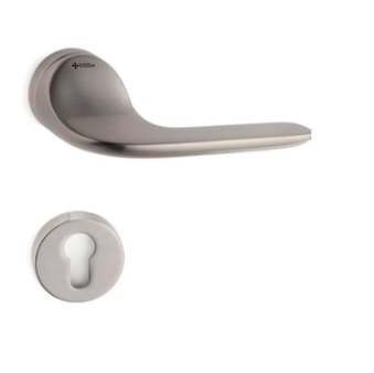 System FORTUNA Rozetli Kapı Kolu Nikel Saten Renk (HA136RO12 NB)