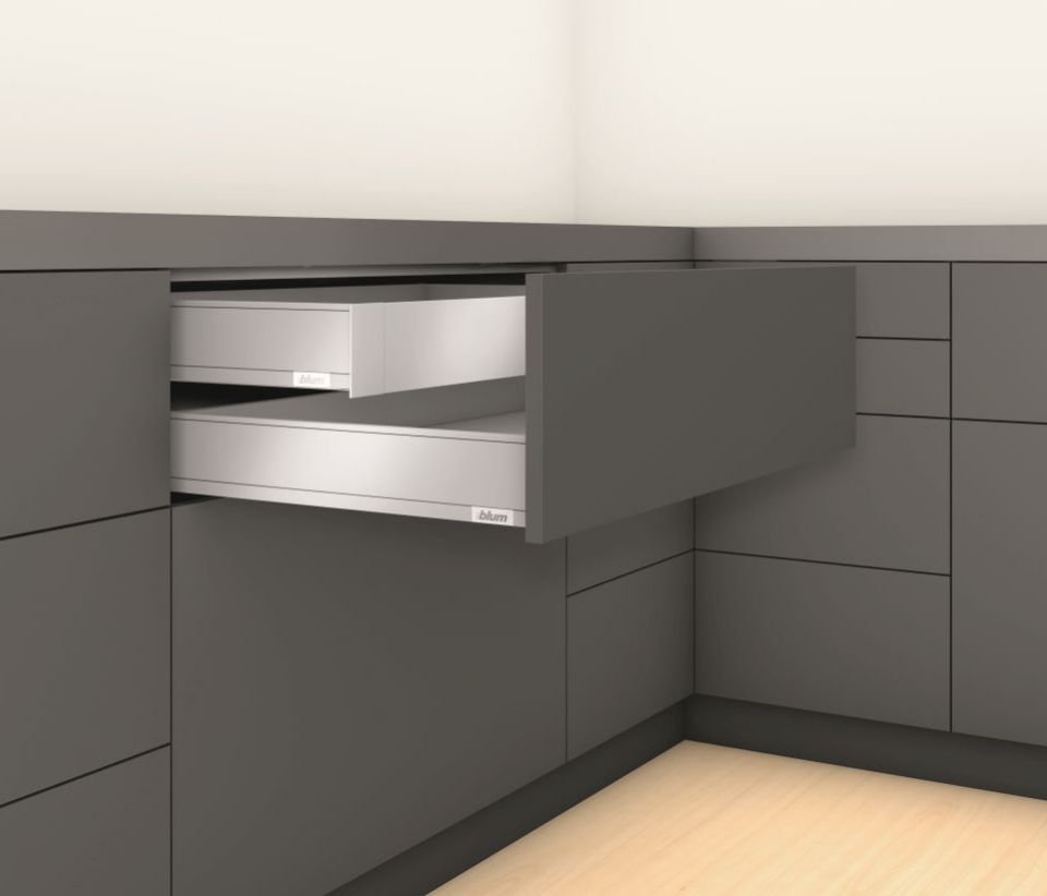 Blum Legrabox Pure M İç Çekmece 70 Kg Blumotion İpek Beyaz