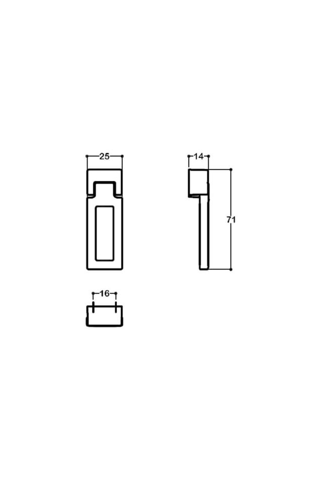 System 24 mm Krom Renk Sarkaç Kulp (SY4634 0024 CR-CR)