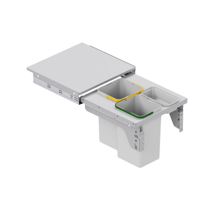 Kapağa Monte Çöp Kovası Frenli 500 mm