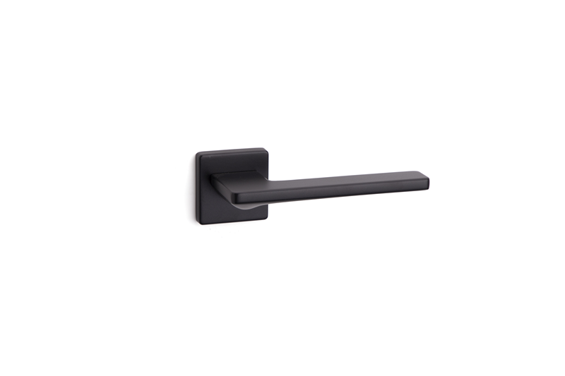 System SARP Rozetli Kapı Kolu Siyah Renk (HA209RO11 AL6)