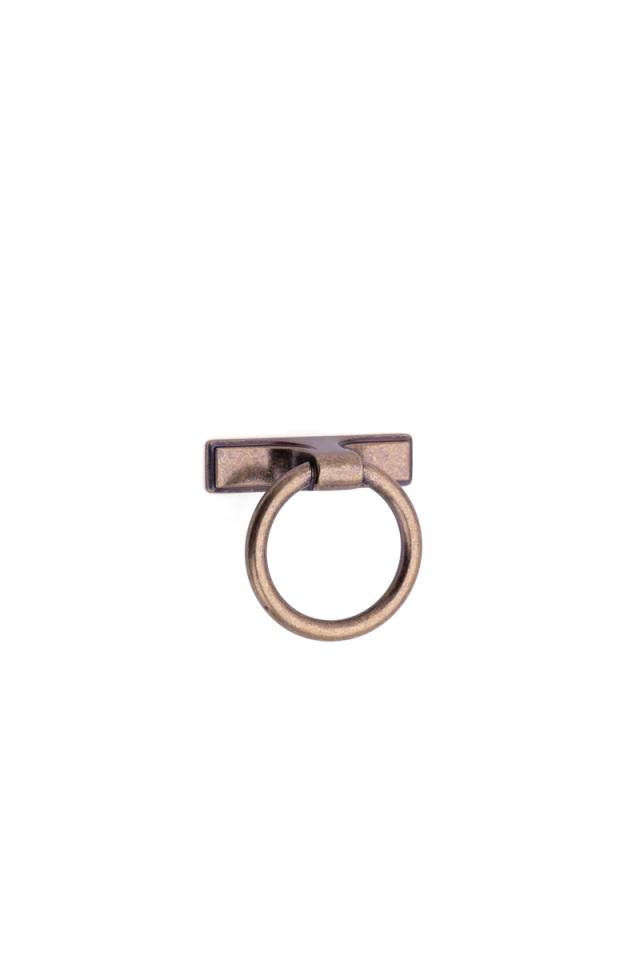 System 3104 Antik Sarı Sarkaç Kulp 50 mm