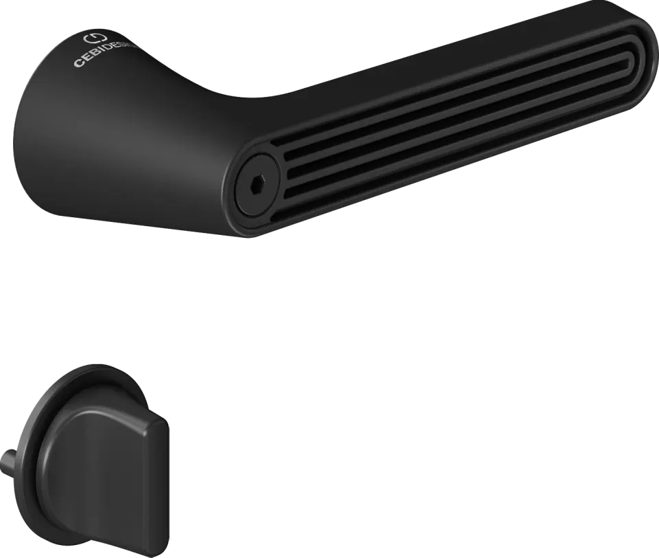 Çebi C5293 Flow Artline Kapı Kolu PC24 (Mat Siyah) - WC