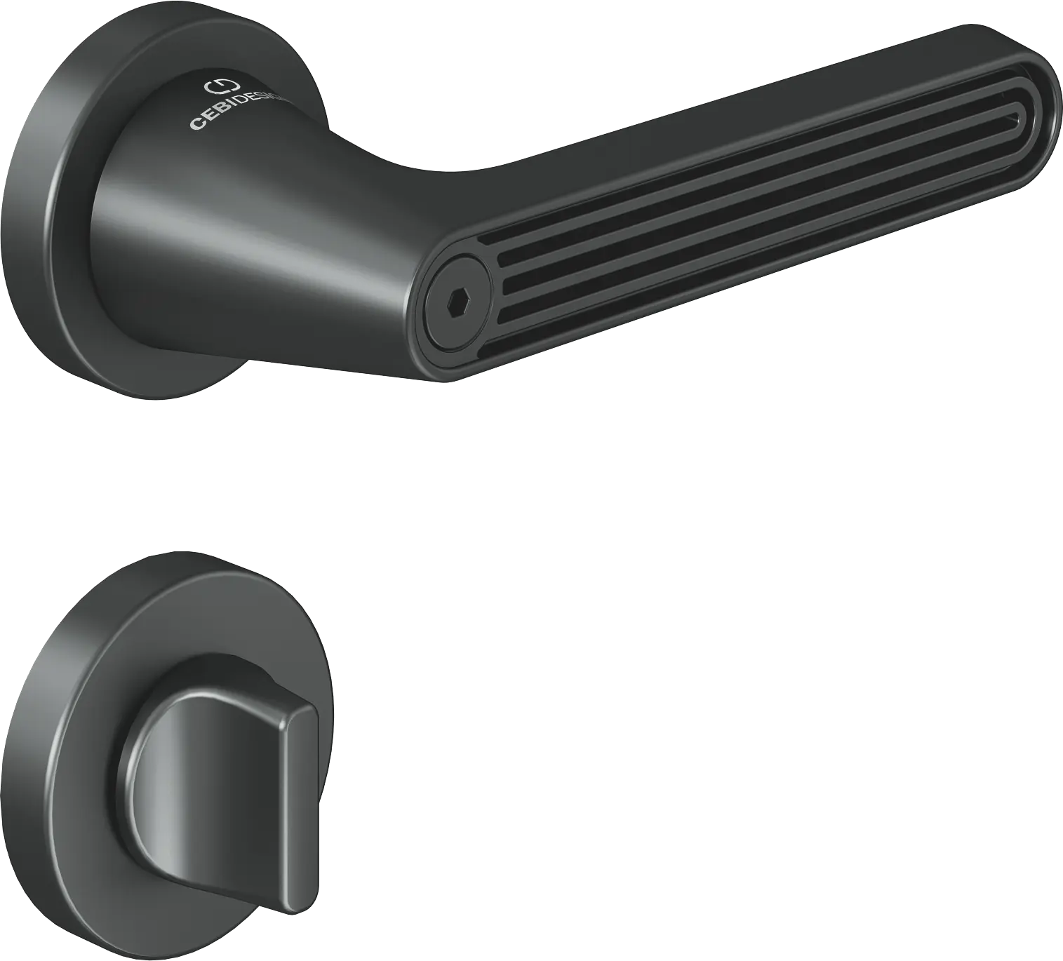 Çebi C5293 Flow Artline Kapı Kolu PC27 (Antrasit Saten) - WC