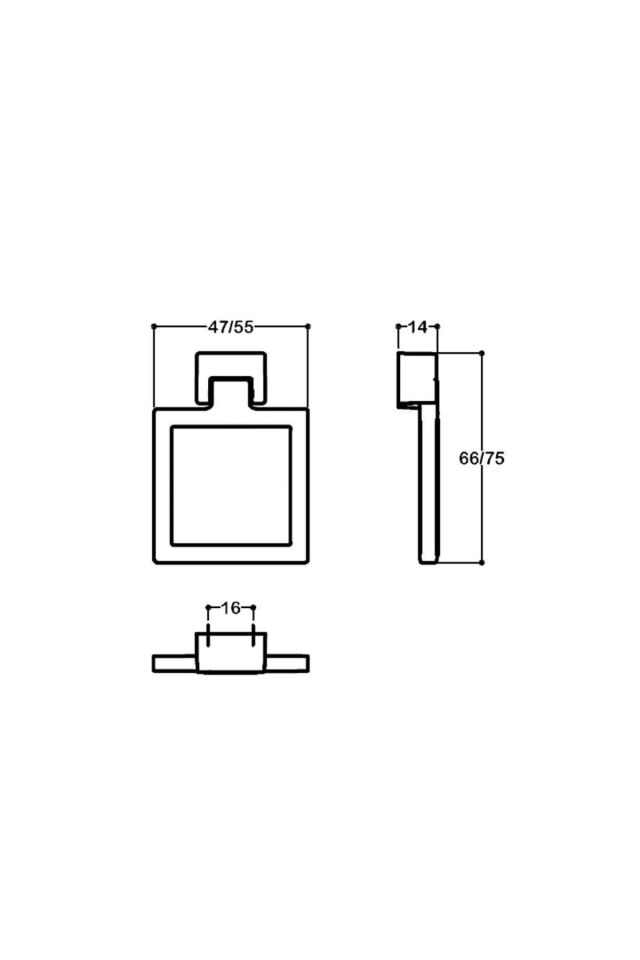 System 47 mm Siyah Renk Sarkaç Kulp (SY4636 0047 AL6-AL6)