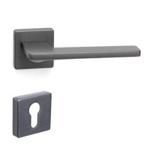 System SARP Rozetli Kapı Kolu Füme Renk (HA209RO11 BBN)