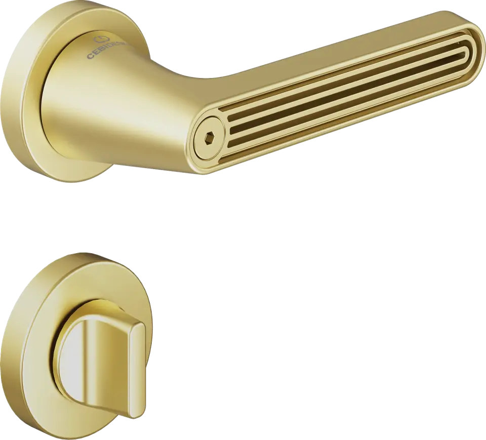 Çebi C5293 Flow Artline Kapı Kolu PC35 (Mat Pirinç) - WC
