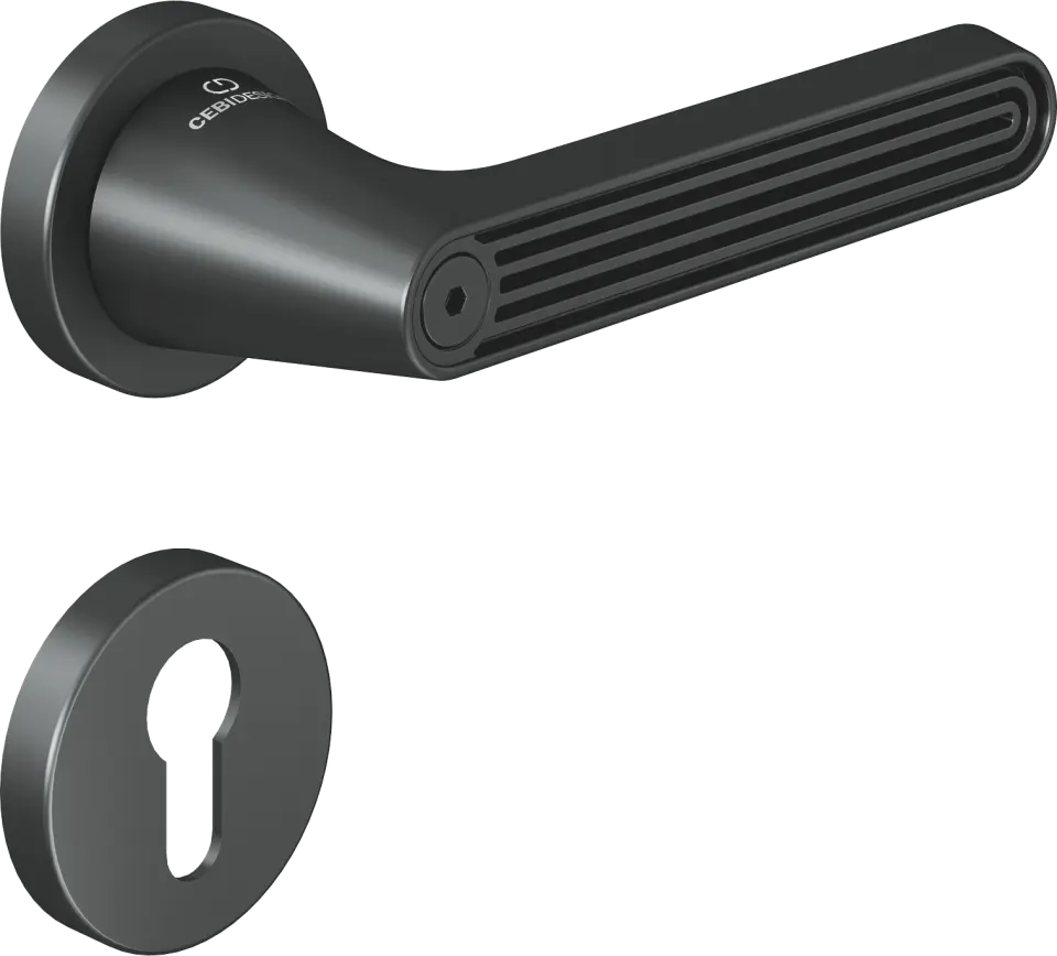 Çebi C5293 Flow Artline Kapı Kolu PC27 (Antrasit Saten) - Yale