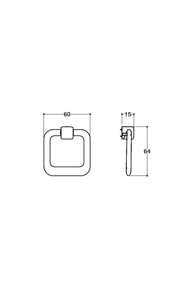 System 60 mm Krom Renk Sarkaç Kulp (SY4630 0060 CR-CR)