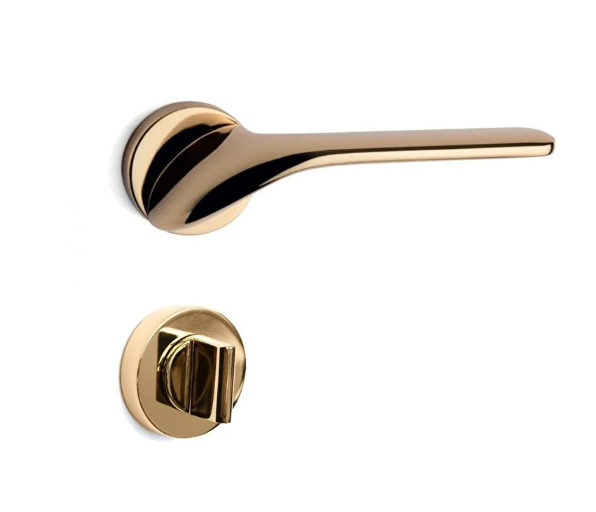 System PALMA Rozetli Kapı Kolu Gold Renk (HA154RO12 GL) WC