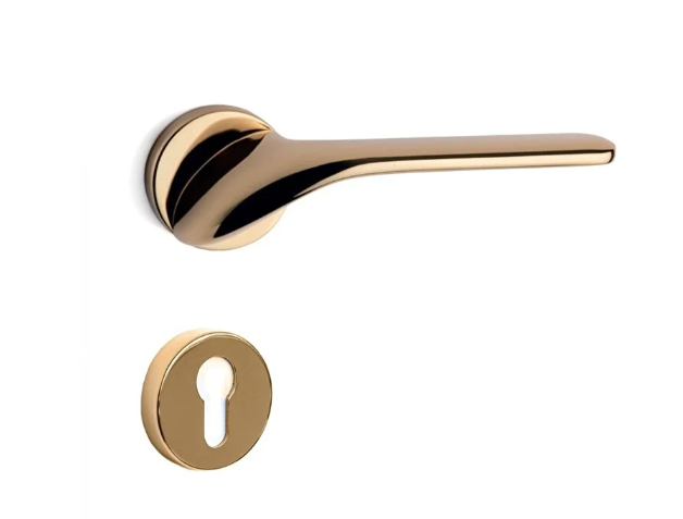 System PALMA Rozetli Kapı Kolu Gold Renk (HA154RO12 GL) Yale