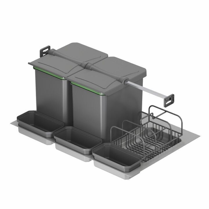 Çekmece İçi Çöp Kovası Taşınabilir Sepetli (Otomatik) 12+1+1 Lt