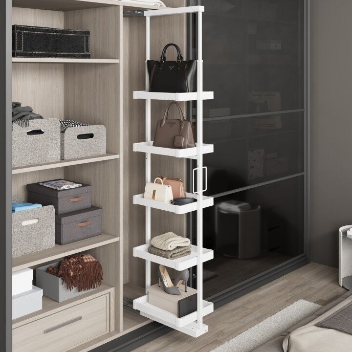 Raylı Raf Ünitesi 1400-1600 mm Beyaz - 140 - 160 cm