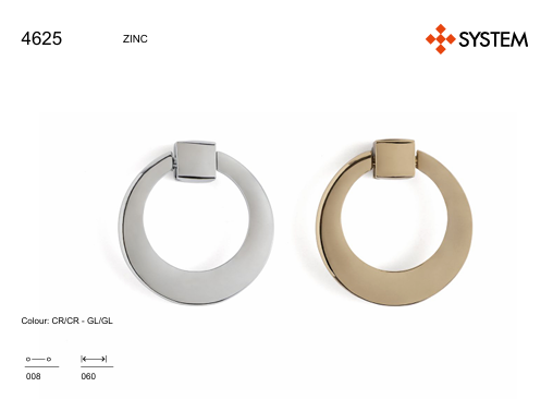 System 60 mm Kahverengi Renk Sarkaç Kulp (SY4625 0060 AL13-AL13)