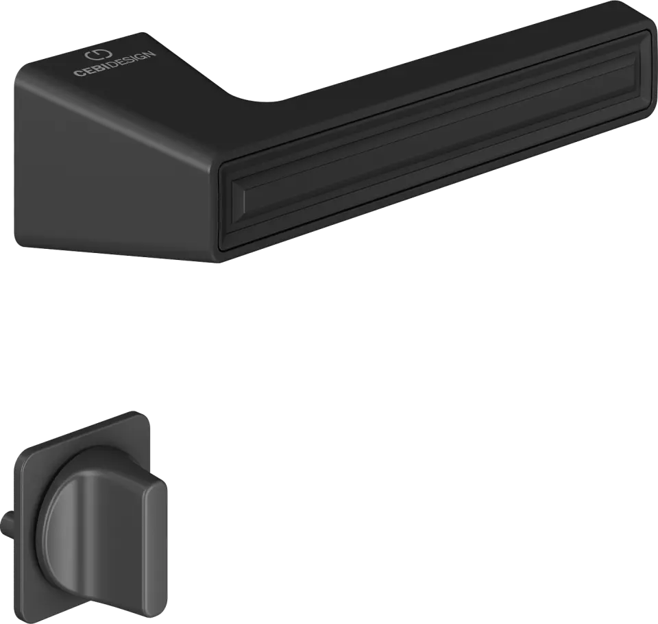 Çebi C5294 Groove Artline Kapı Kolu PC24 (Mat Siyah) - WC