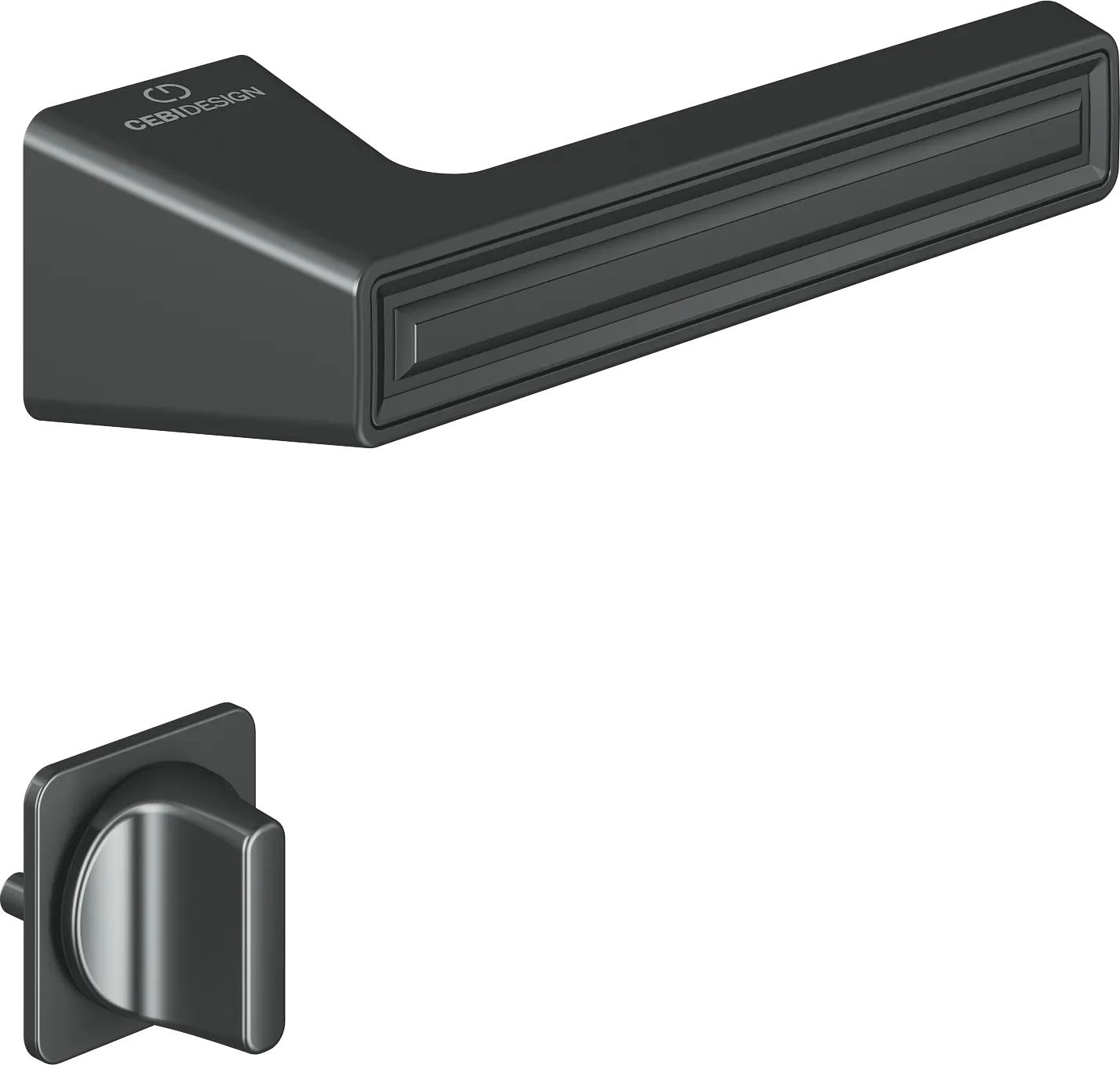 Çebi C5294 Groove Artline Kapı Kolu PC27 (Antrasit Saten) - WC
