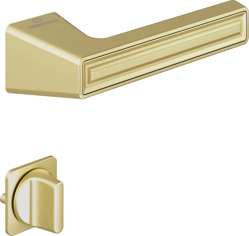 Çebi C5294 Groove Artline Kapı Kolu PC35 (Mat Pirinç) - WC