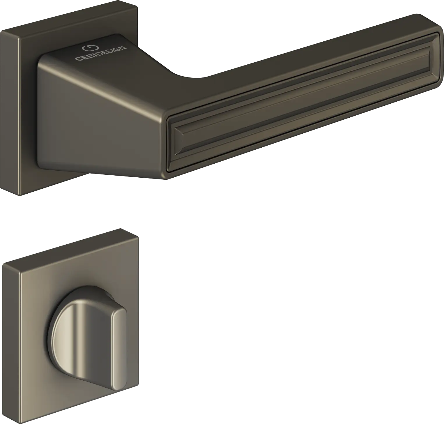 Çebi C5294 Groove Artline Kapı Kolu PC36 (Metalik Kahve) - WC
