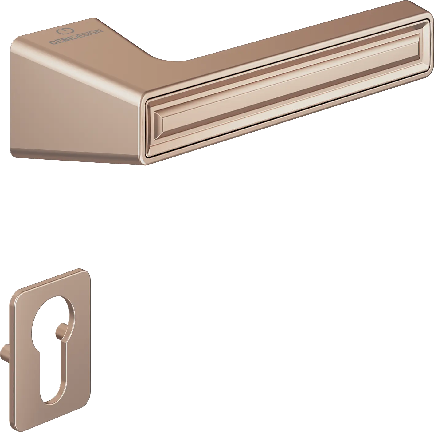 Çebi C5294 Groove Artline Kapı Kolu PC13 (Rose) - Yale