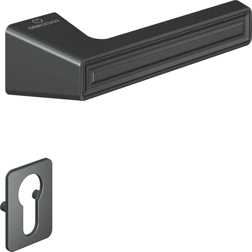 Çebi C5294 Groove Artline Kapı Kolu PC27 (Antrasit Saten) - Yale