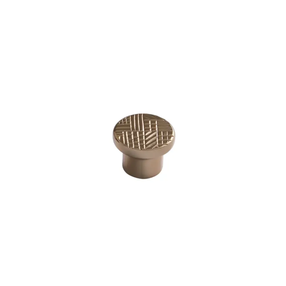 Vista D’oro Geometrik Düğme Kulp – Altın Renk
