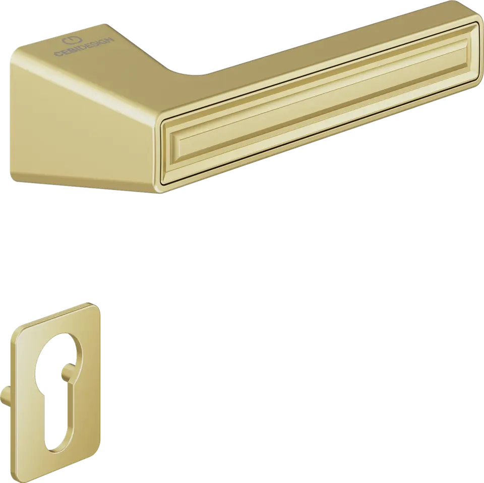 Çebi C5294 Groove Artline Kapı Kolu PC35 (Mat Pirinç) - Yale
