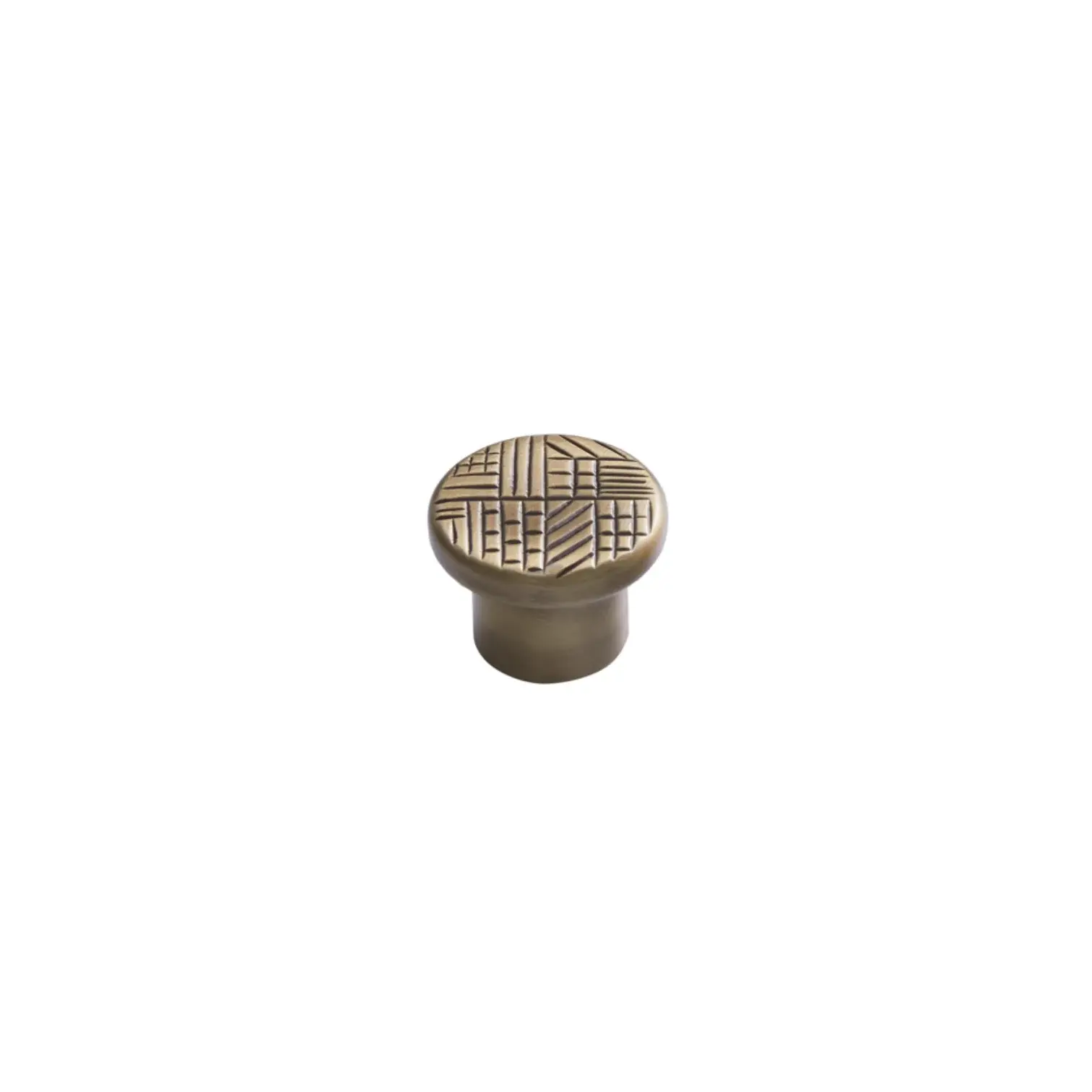 Vista D’oro Geometrik Düğme Kulp – Sarı Oksit
